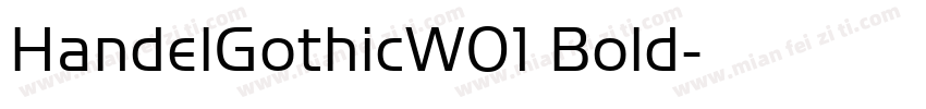 HandelGothicW01 Bold字体转换